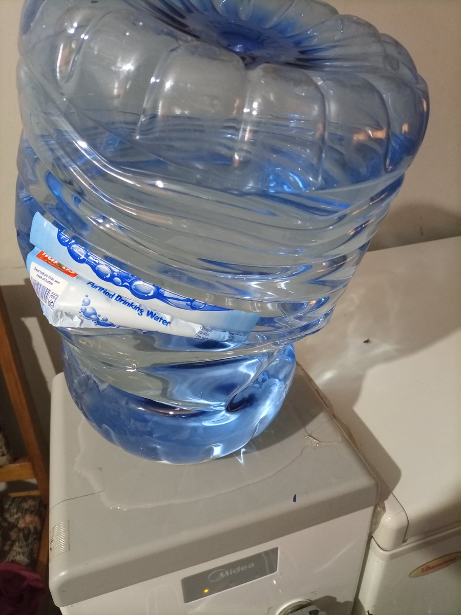 Mwaniky's tweet photo. Dear @KEBS_ke Naivas Water Dispenser bottles are crumbling. Please investigate. I can bring my deformed water bottle to KEBS for analysis. Shoppers in NAIVAS - @KenyaCWatchdog  do NOT buy the NAIVAS brand water bottle for now. https://t.co/2h0eAOwdib
