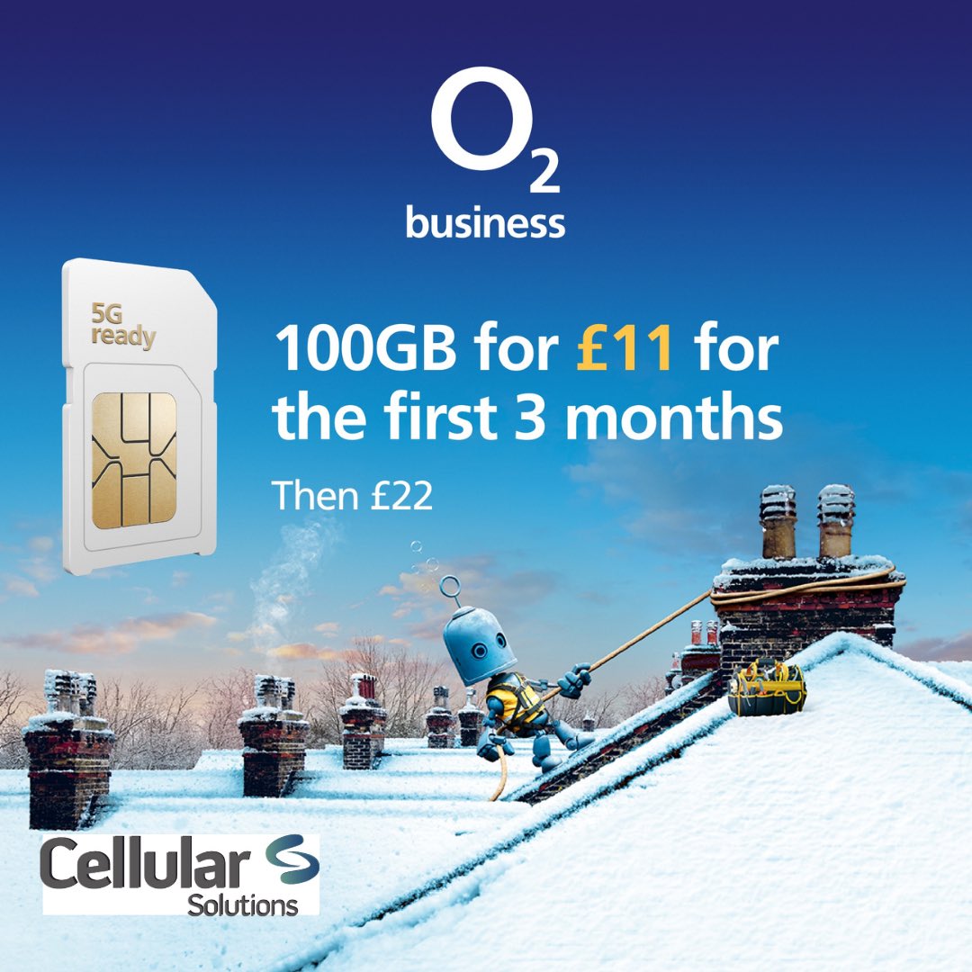 With O2, keep your people connected with a 100GB at £11 for the first 3 months. Call 08700 118 000

#communicationsplus #o2business #o2 #businesssolutions #mobiledeals O2 (Telefónica UK)