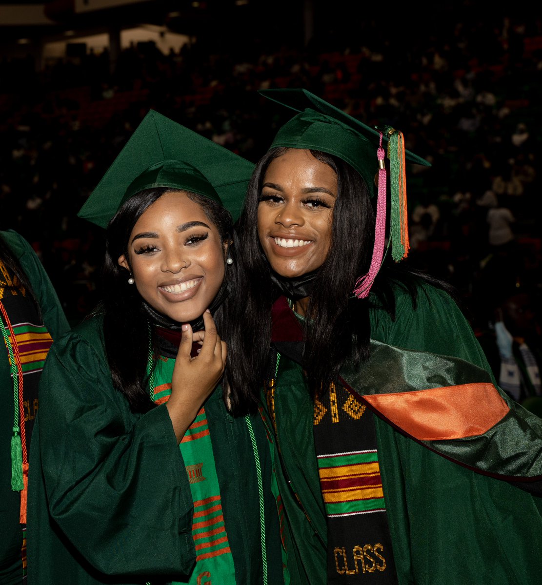 FAMUSJGC82's tweet photo. You can't help but smile after you walk across that stage at FAMU Commencement and gain alumni status! 🐍 View the 🔗in our bio to find the full commencement album.
#FAMUGrad21 #FAMUGrads21 #GradSZN https://t.co/MEsnNFk77k