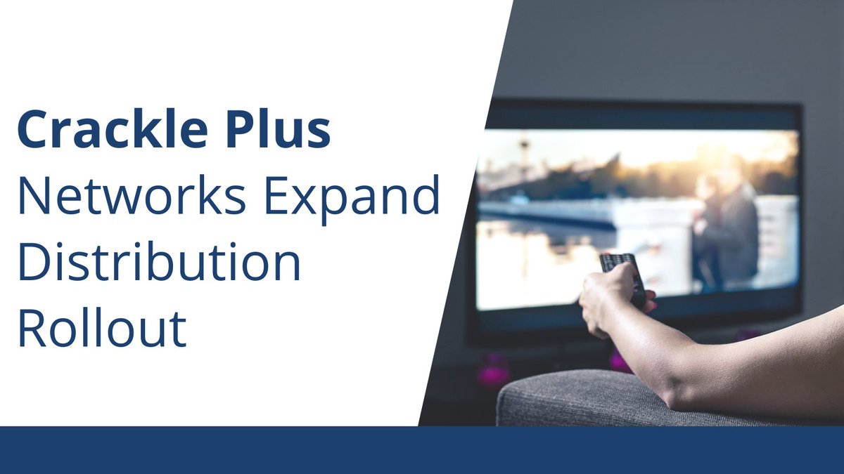 Crackle Plus Networks are available at 60 distribution touchpoints with an additional 23 contracted. bit.ly/3dQ64rb  $CSSE