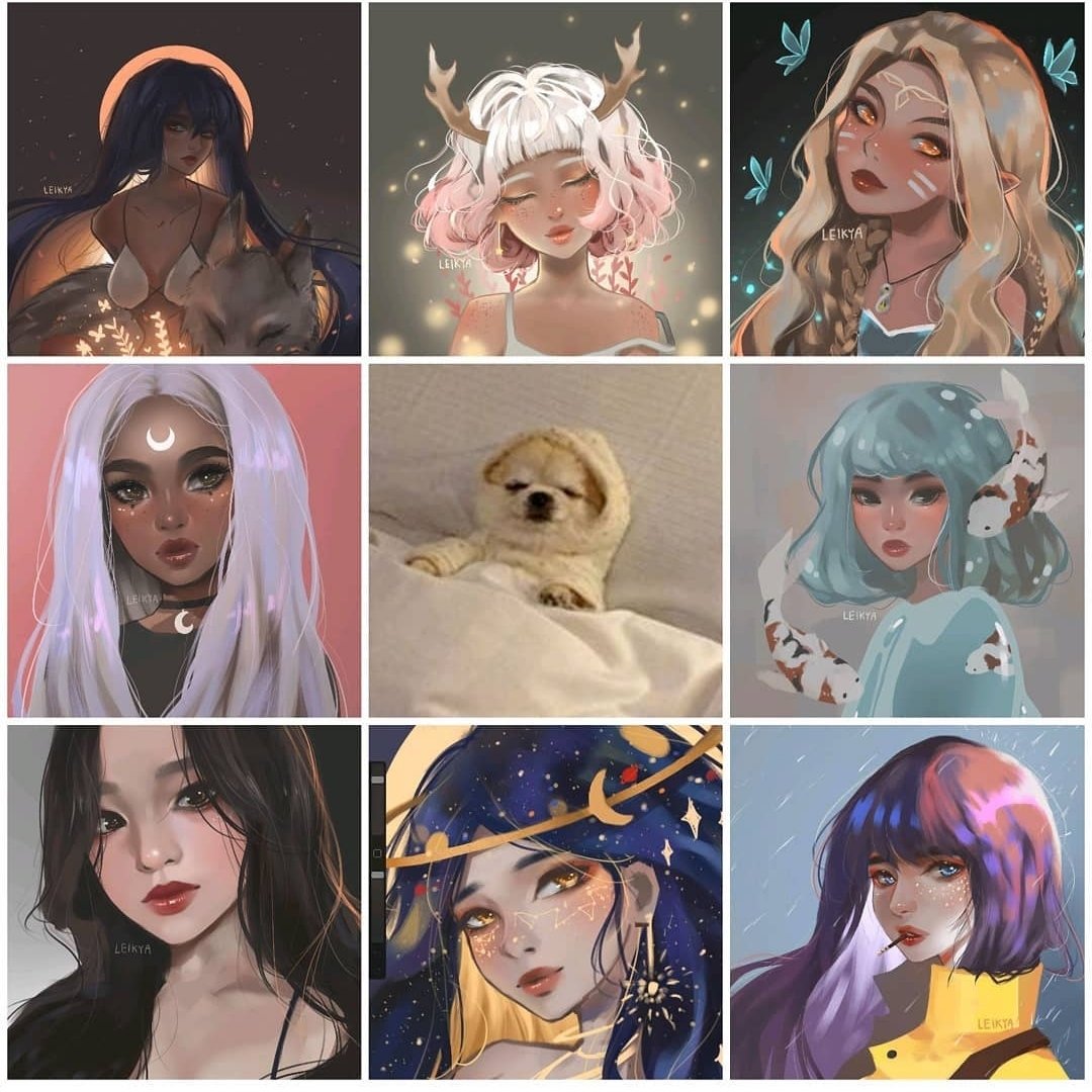 work from 2018, 2019, 2020 and a 2021 art vs artist ✨ 