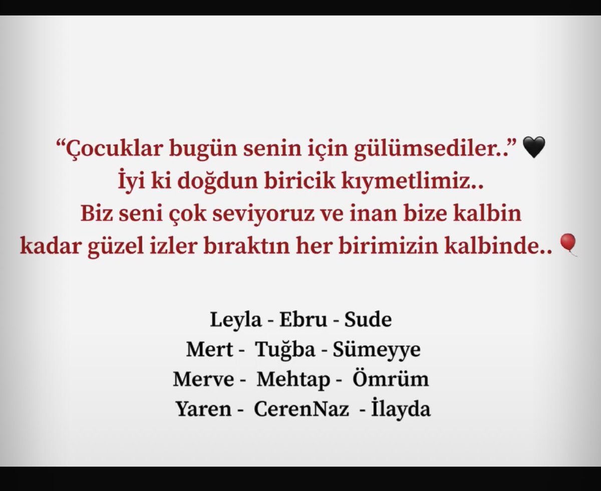 Sizi çok seviyorum ♥️ Binlerce şükür varlığınıza.. Beni mutluluktan ağlattınız.. Ne desem az kalır.. Çok ama çok teşekkür ederim ♥️
