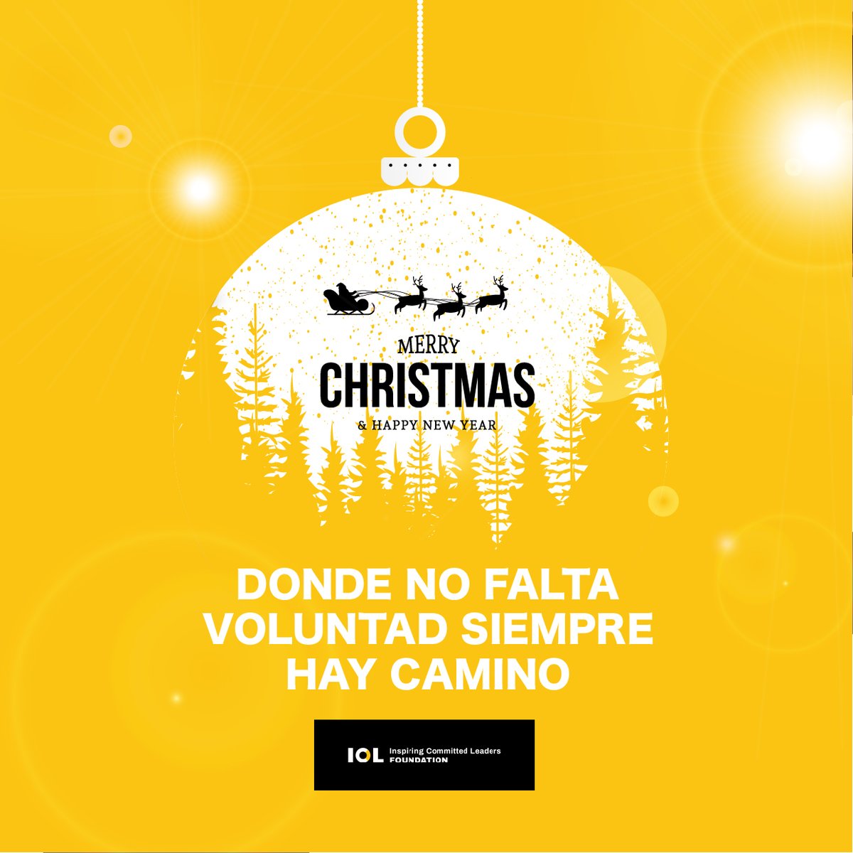 ¡Feliz Navidad y próspero Año Nuevo! ✨
🌟💫 Os deseamos un exitoso 2022

#Felicidades #MerryChristmas #Fundación #ICL