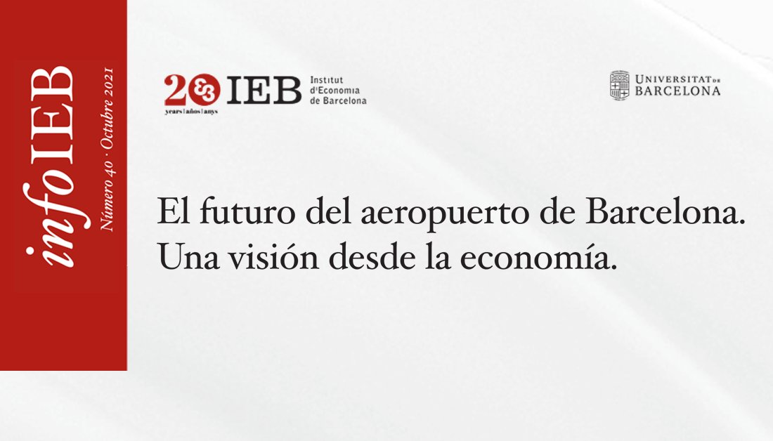 FundacioIEB's tweet photo. ✈️ ¿Está cerrado el debate sobre el futuro del #aeropuerto de #Barcelona?

El #InfoIEB 40 resume la ponencia de Anna Matas y @asensiojavier sobre este tema desde una perspectiva económica presentada en la 1ª jornada del ciclo del 20 aniversario del IEB

🔗 https://t.co/hxG7v9WwO0 https://t.co/P6OAQvvMZC
