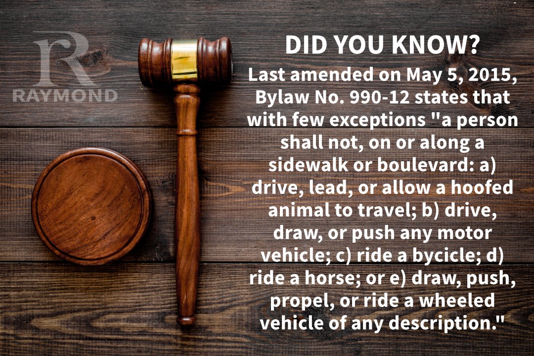 It's Bylaw Tuesday! Currently under review, today's featured bylaw is Bylaw No 990-12, the Town's "Traffic Bylaw."
