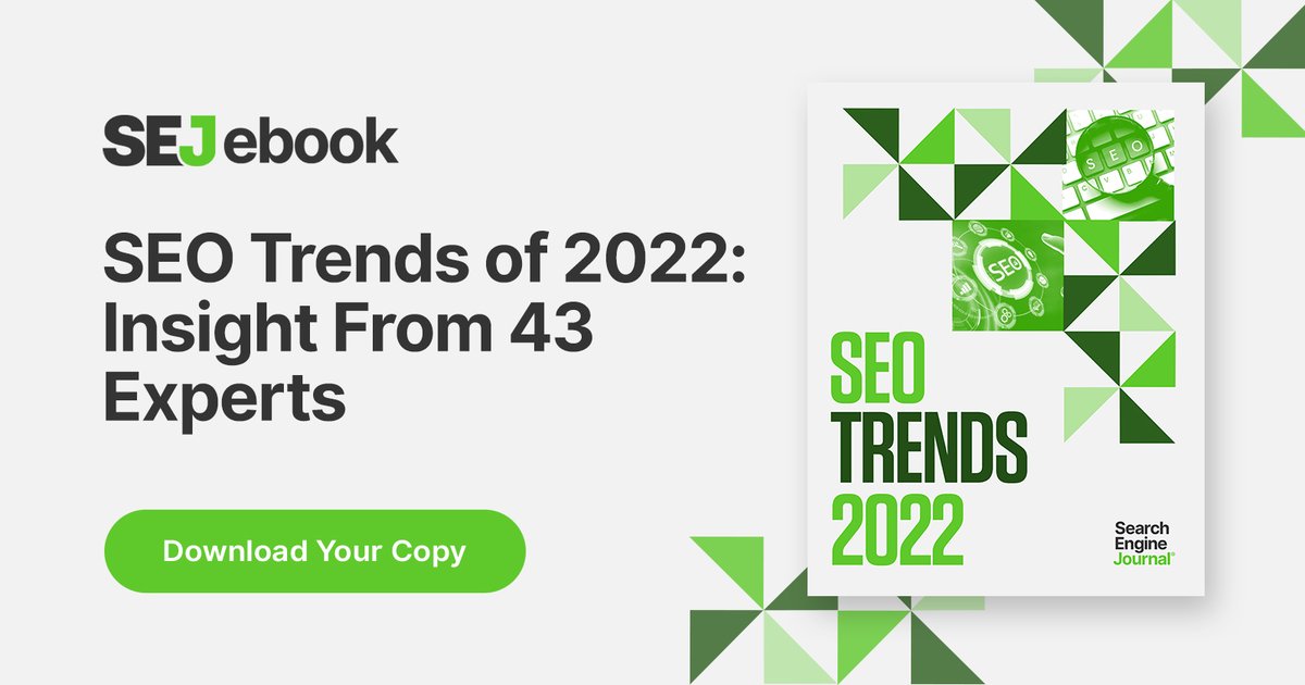 sejournal's tweet photo. IT'S HERE! IT'S HERE! The hottest SEO trends and opportunities to watch for in 2022 from 43 of the industry's experts. Available now! Get your copy https://t.co/H7MEqDOKpi

#SEOTips #DigitalMarketing #SearchEngineOptimization https://t.co/kYHSGEisIh