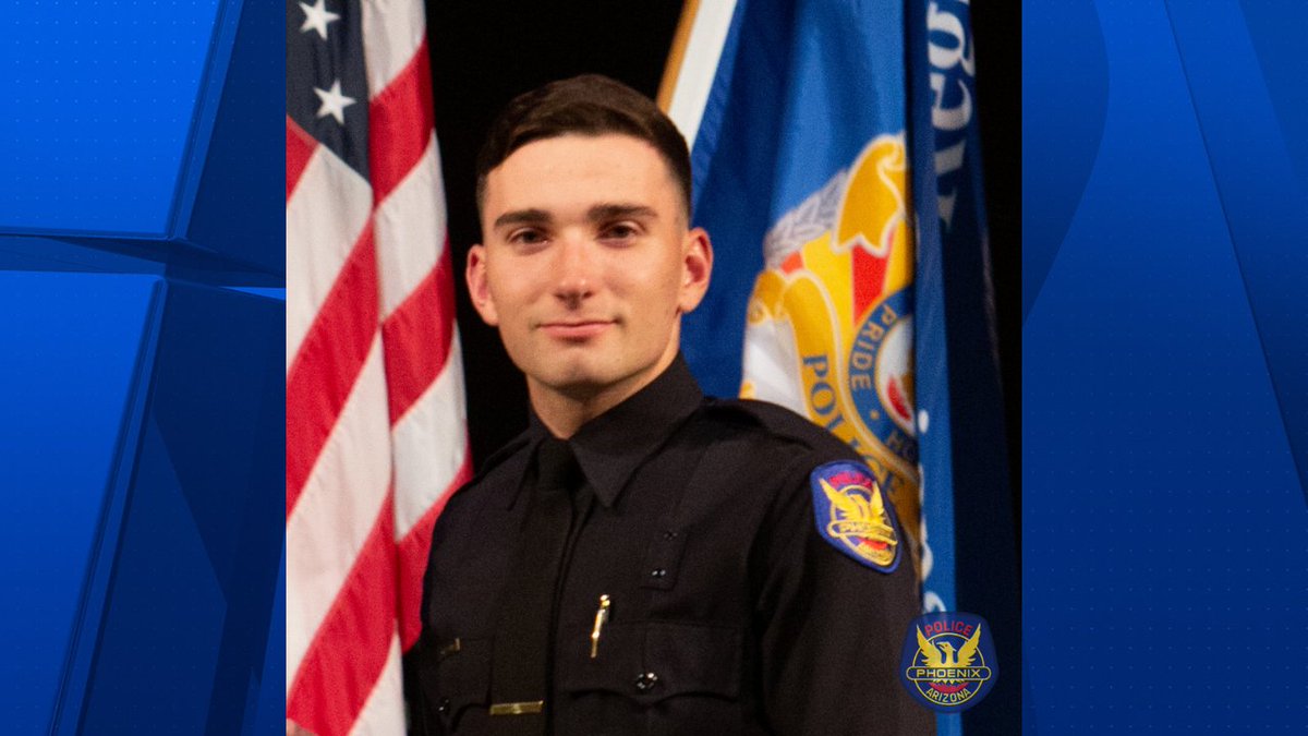 #BREAKING: Arizona's Family has just received the photo of the 22-year-old officer Tyler Moldovan who was shot multiple times this morning in Phoenix. 
STORY: bit.ly/3oS5EH4