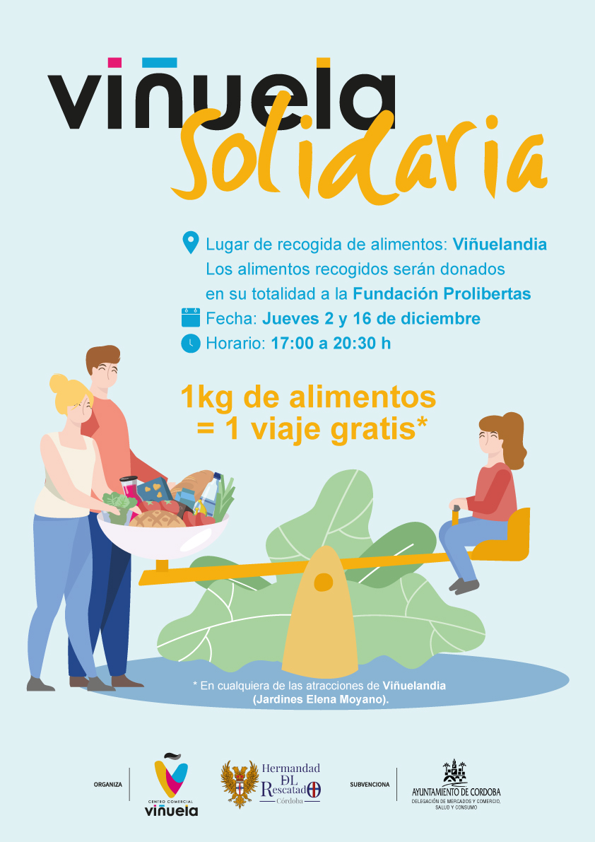 💗VIÑUELA SOLIDARIA💗
Este jueves será el último día de nuestra campaña más solidaria
¡Cambiamos un kilo de comida por un viaje gratuito en Viñuelandia!
📣 Que no se te olvide: Jueves de 17:00 a 20:30 en Viñuelandia
*Los tickets de las atracciones solo serán canjeables ese día