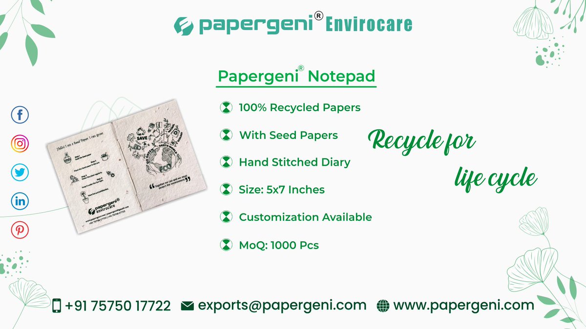 Papergeni1's tweet photo. For all going green, Papergeni brought to you Recycled Papers Notepad for a better tomorrow.

#papergenienvirocare #wireodiary #makeinindia #madeinindia #envelope #pen #pencil #stationeryproducts #stationery #ecofriendly #paperpencil https://t.co/cYDbh7crHH