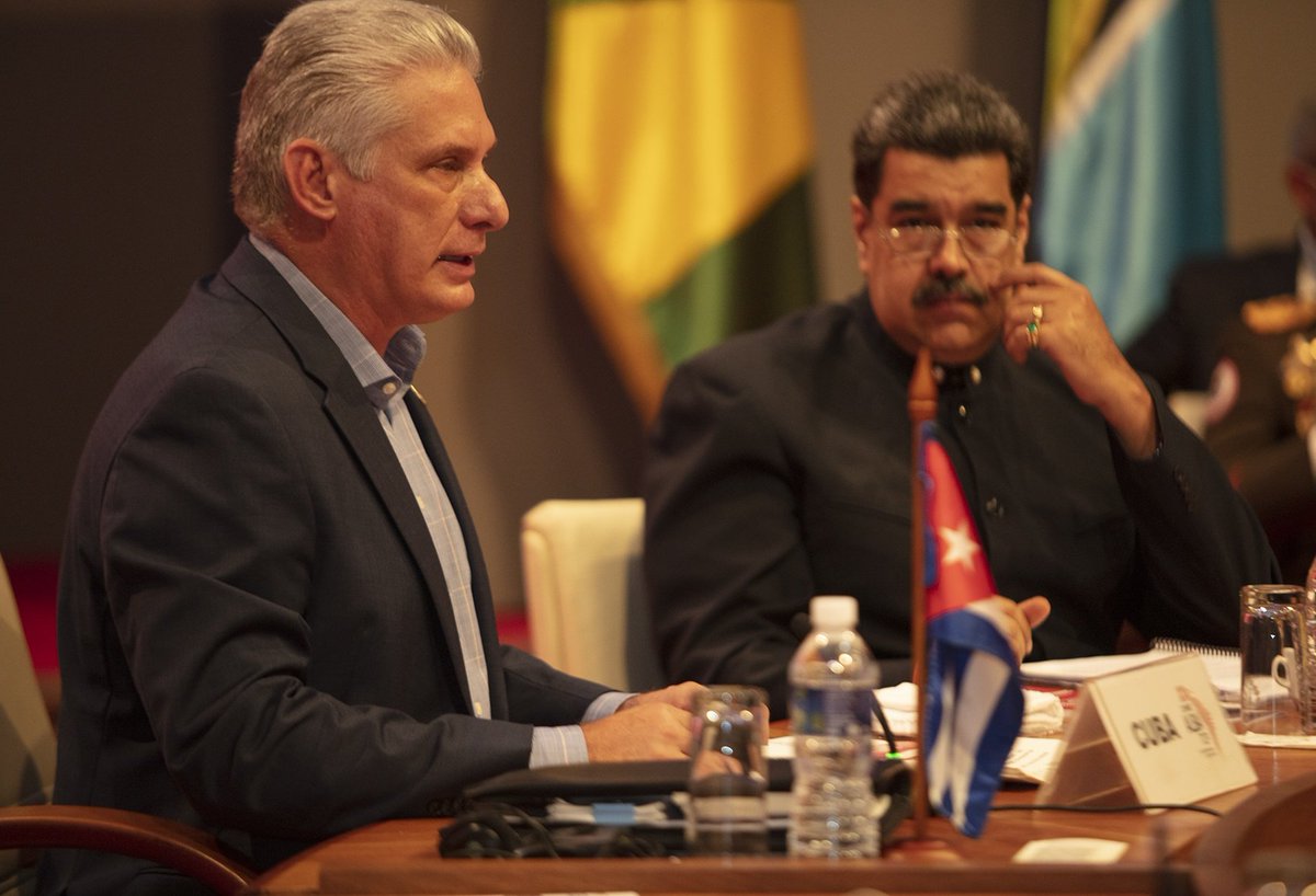 Pdte <a href="/DiazCanelB/">Miguel Díaz-Canel Bermúdez</a> en XX Cumbre del #ALBATCP: 

Frente a los desafíos que enfrentamos, #Cuba no cesará en su afán de construir una sociedad socialista cada vez más justa y humana, más solidaria y más internacionalista.

#ALBAUnida