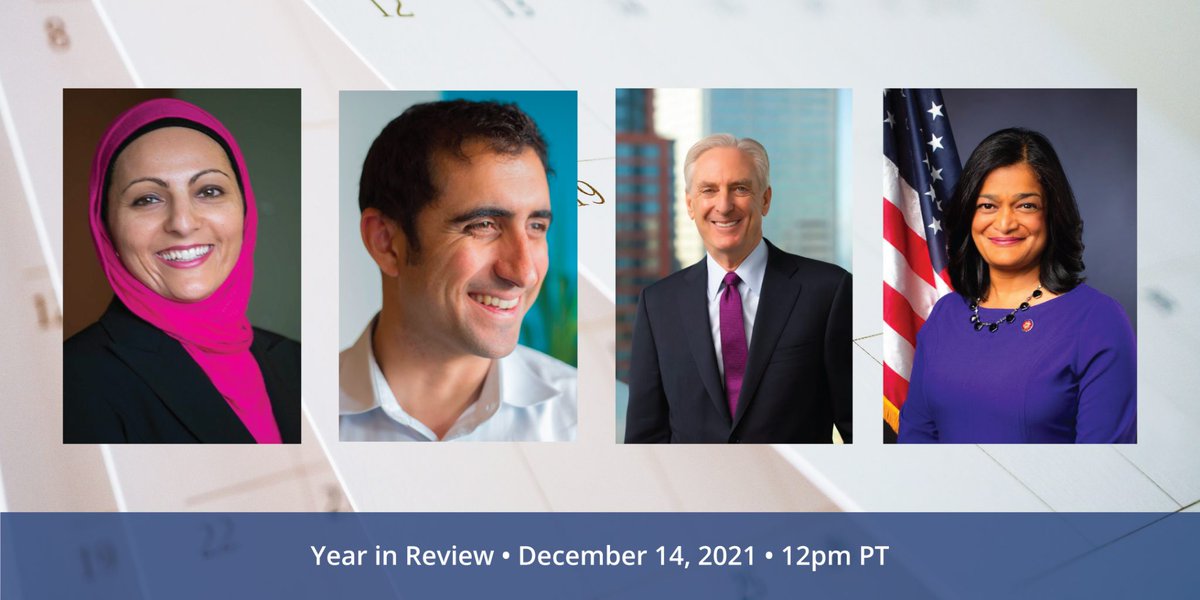 Free for lunch today? Come join <a href="/SeattleCityClub/">Seattle CityClub</a>'s
'#YearInReview hosted by <a href="/AngelaKingKUOW/">Angela King</a> where we'll reflect on this extraordinary year with experts talking about healthcare, politics, the environment and more at 12pm! RSVP here: bit.ly/3dNURHR
