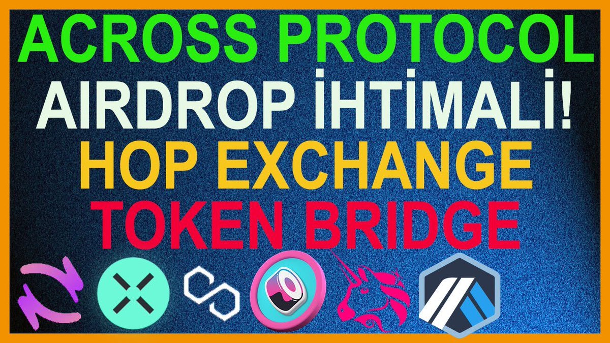 kriptokurduu's tweet photo. Across Protocol Airdrop İhtimali ! Ağlar Arası Köprü Kullanımı - Hop Exchange
https://t.co/M9p0sN54yt
#across #airdrop #ethereum #hopexchange #kriptokurdu https://t.co/k9XreN4V0h
