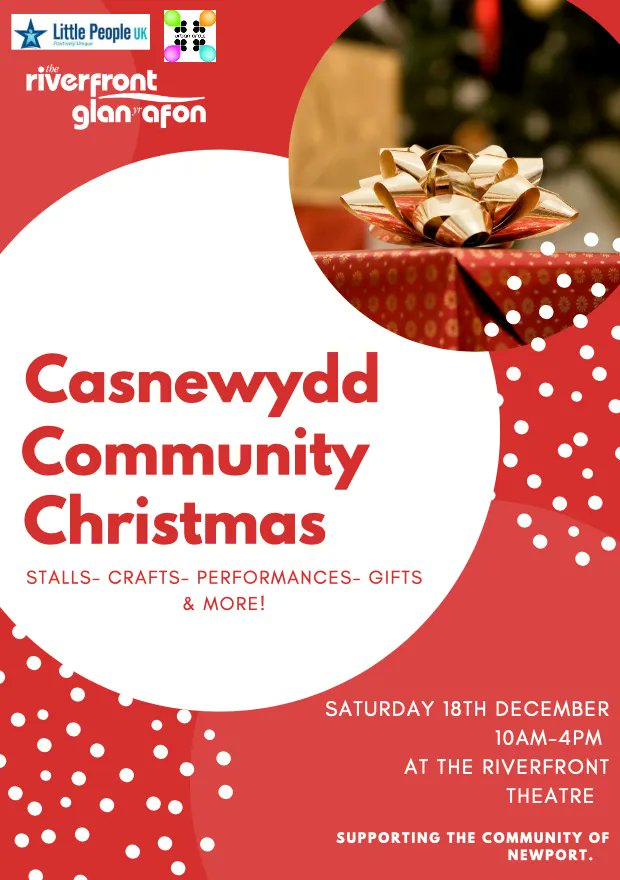 Pop along to The Riverfront on Saturday for a day of festive community fun in partnership with @urbancirclenewport and Little People UK! There will be of stalls, a range of performances and some lovely family crafts from Naz of Art Clwb.

Find out more: buff.ly/3rPtJQN