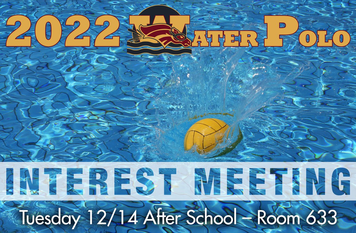 Wekiva Athletics (@wekivasports) on Twitter photo TODAY 12/14: 🤽♂️🤽♀️ <a href="/WekivaAquatics/">Wekiva Aquatics Swimming/Water Polo</a> Water Polo Interest Meeting - meet in room 633 immediately after school. Be sure to arrange alternate transportation if you normally take the bus. TODAY 12/14: 🤽♂️🤽♀️ <a href="/WekivaAquatics/">Wekiva Aquatics Swimming/Water Polo</a> Water Polo Interest Meeting - meet in room 633 immediately after school. Be sure to arrange alternate transportation if you normally take the bus.