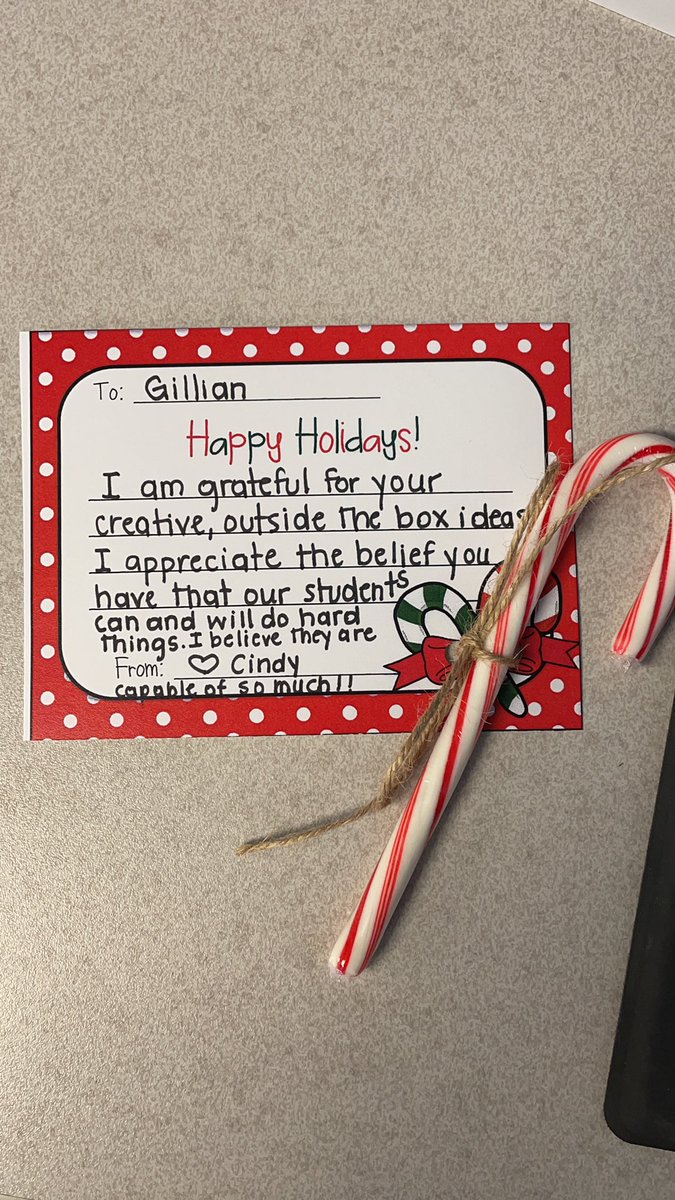 Small acts of kindness make the world of difference! Thank you <a href="/ckapeller09/">Cindy Kapeller</a> for the sweet note. #BeKind