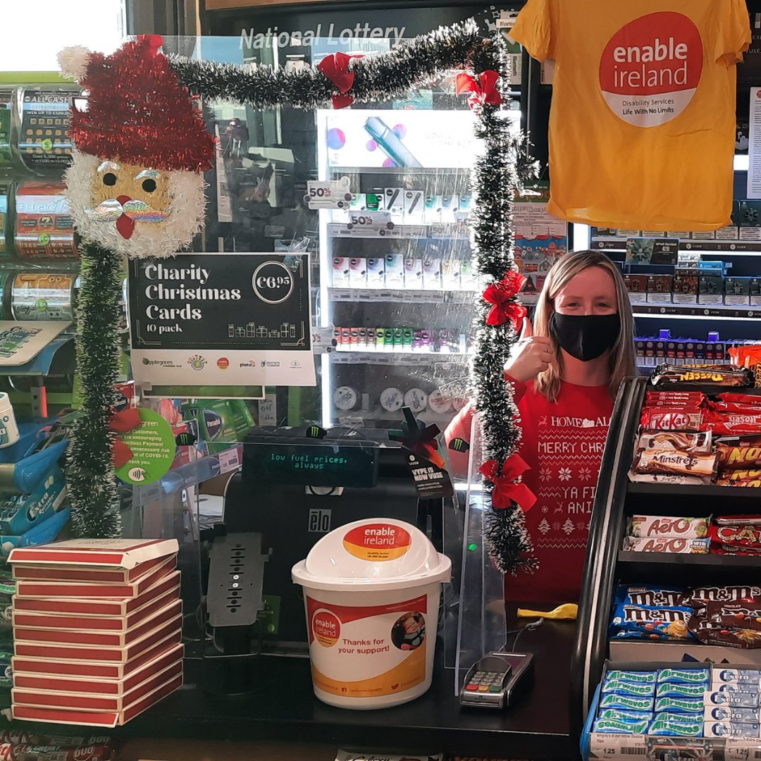 goapplegreen's tweet photo. A big thank you to all our customers and staff for helping to raise an amazing €50,000 in support of @EnableIreland through our Barcode Campaign which took place from November 25th-28th! ✨
#LifeWithNoLimits #EnableIreland #ApplegreenCharitableFund https://t.co/mLtJCKz9yA