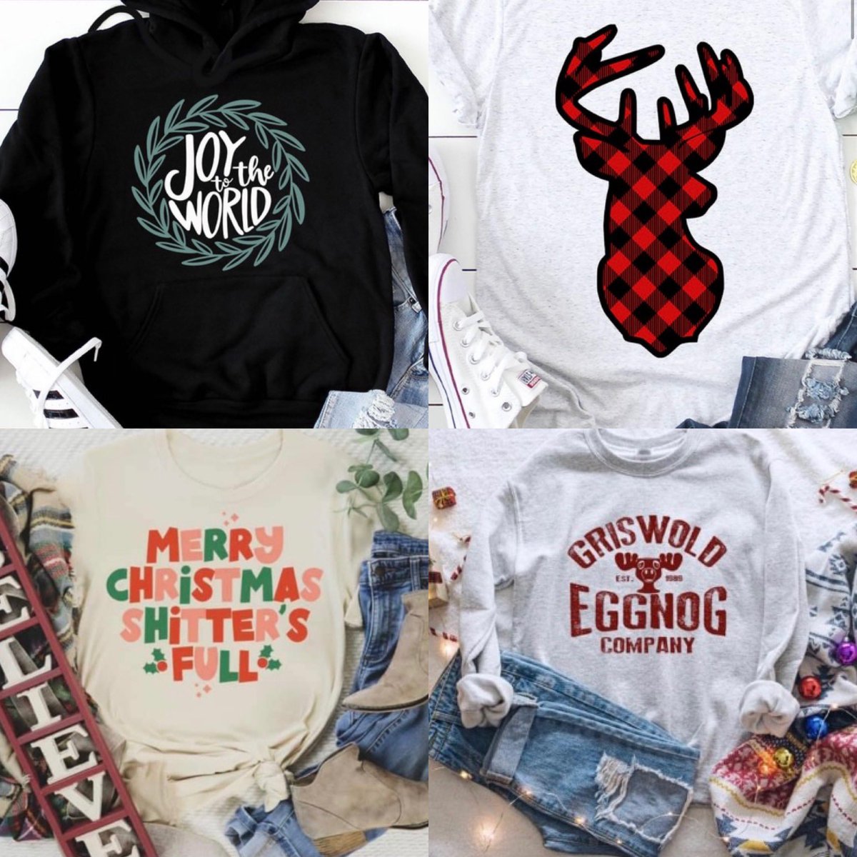 AmandaMorrell's tweet image. Christmas/ Holiday Shirts still available 🎉
𝐉𝗼𝐲 𝐭𝗼 𝐭𝐡𝐞 𝐖𝗼𝐫𝐥𝐝 S/M/L/XL
𝐁𝐮𝐟𝐟𝐚𝐥𝗼 𝐏𝐥𝐚𝐢𝐝 𝐃𝐞𝐞𝐫 𝐓𝐞𝐞 S/M/L/XL
𝐌𝐞𝐫𝐫𝐲 𝐂𝐡𝐫𝐢𝐬𝐭𝗺𝐚𝐬 𝐓𝐞𝐞 M/XL/2XL
𝐆𝐫𝐢𝐬𝐰𝗼𝐥𝐝 𝐄𝐠𝐠𝐧𝗼𝐠 S/M/XL
skylineboutique.net
Coupon Code: 50%OFF