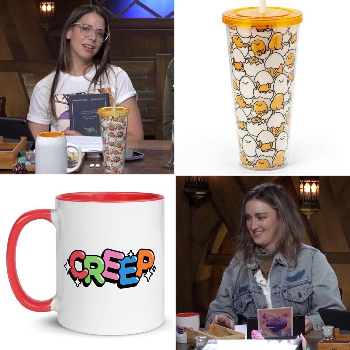 critrolecloset's tweet photo. laura has been using the “gudetama 20 oz insulated tumbler with lid &amp; straw” by @sanrio. the cup is $16 and available through target. (3/4) link: https://t.co/v3EN0s0lO3 https://t.co/hQ8Kwq6Fj1