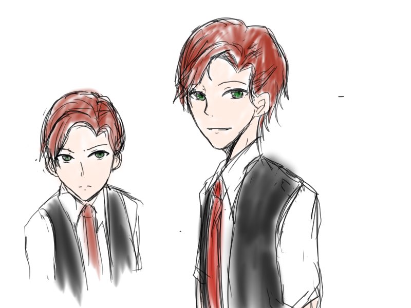 cheap_chicken's tweet image. 落書き。今後作りたいゲームの大人アレン