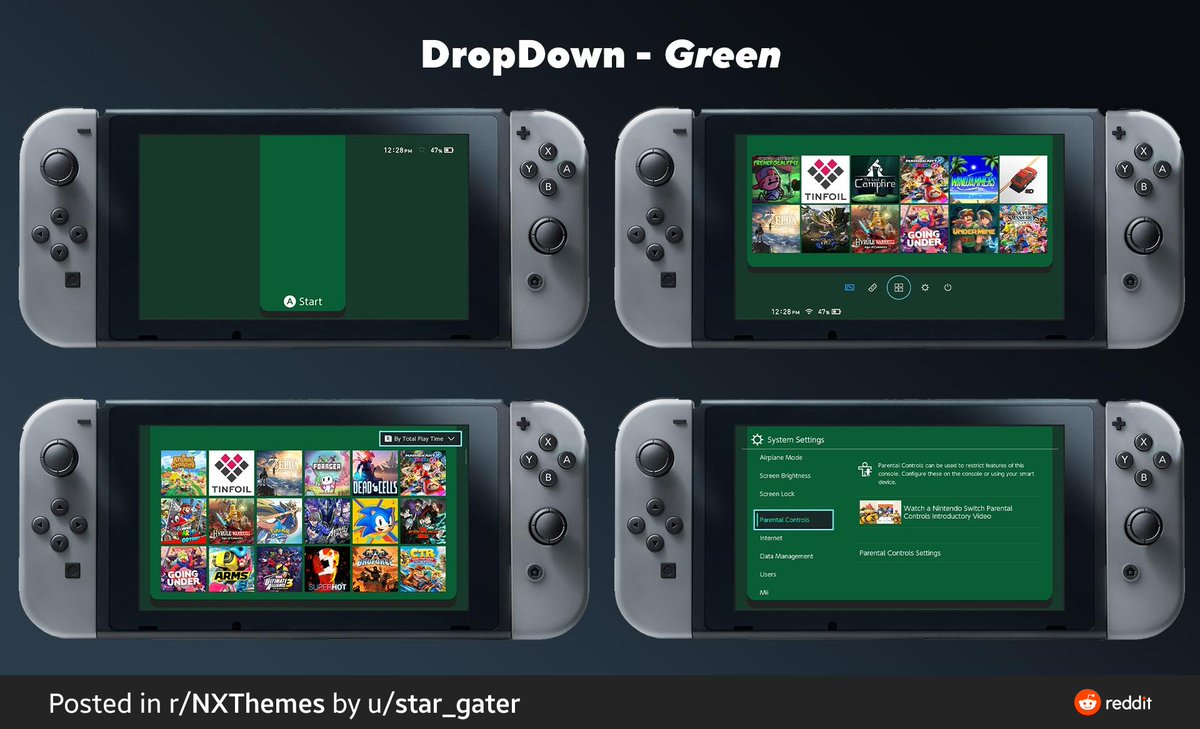 bytesizechris's tweet image. DropDown - Green Theme
bit.ly/3uLe7fg

#NintendoSwitch
#NXThemes
#SwitchHacks
#SwitchHomebrew