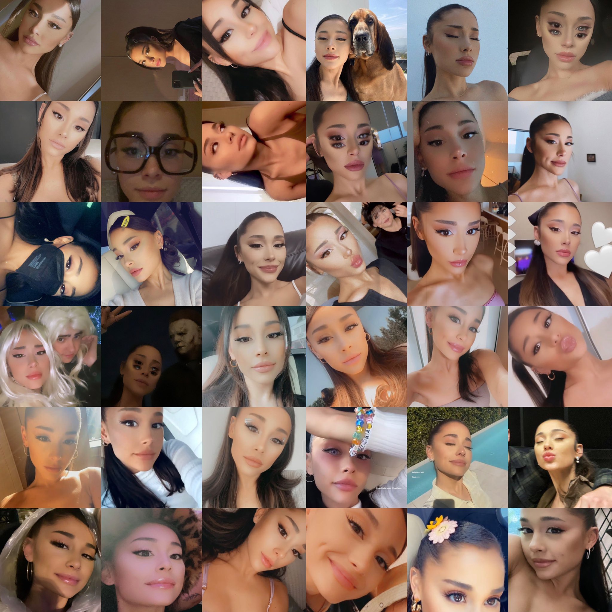 16. 4.202. evelin. i just think that ariana grande’s selfies this year. 