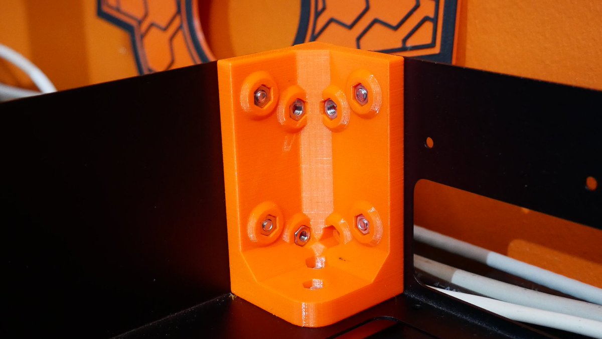 de3dprintman's tweet photo. The assembly of the #PrusaBox enclosure is a lot of fun so far and everything fits together nicely. I love how the black metal parts look with the printed parts in @prusament PETG Prusa Orange. It's amazing how strong the assembly is.
#3dprinting #3dp #printerbox #prusa3d https://t.co/VJvoO615Jo