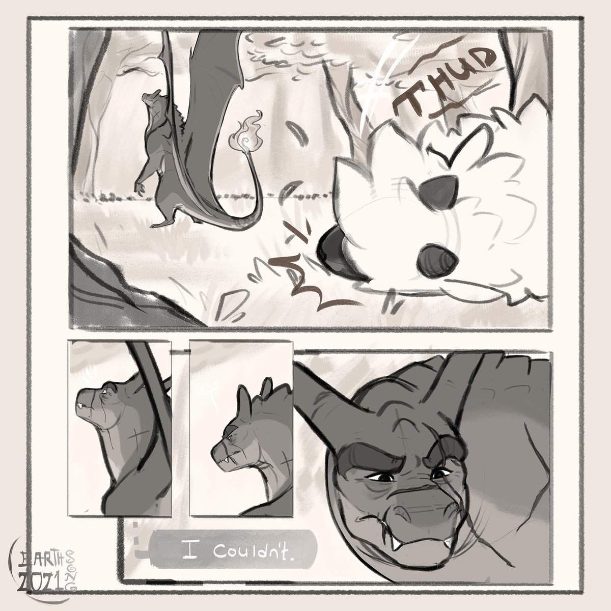 More of that Pokemon story! Torch the Charizard tells the story of how she ran across Wolf (Wooloo) and Kiri (Keldeo)!🥺 