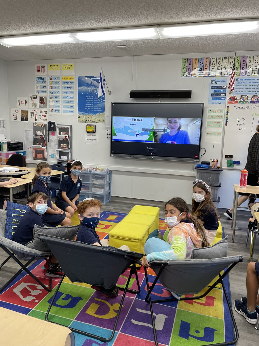 Logged in and live for <a href="/khanacademy/">Khan Academy</a> #learnstorm <a href="/Kahoot/">Kahoot!</a>! Proud of our students for their hard work!! <a href="/eHillel/">eHillel</a> #khanacademyambassador #khanacademyteachers #welovemath