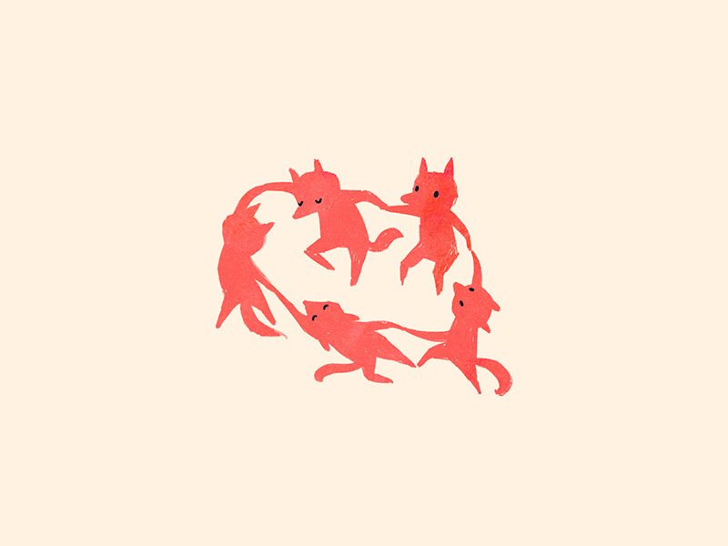 AlexaErkaeva's tweet photo. Logo for a game startup from Berlin. The task was to create three fox characters (by the number of studio founders). Of all the options, we chose the dance direction. Inspired by Dance by Henri Matisse.
https://t.co/2kcfpzpdYS https://t.co/5NGjJcxuI1