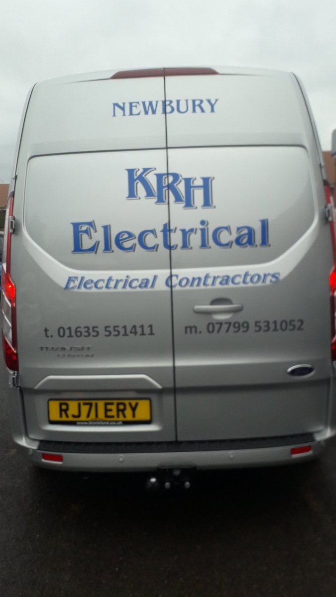 KRH Electrical contractors add another van to their, servicing Newbury and the wider area for all things Electrical, domestic or commercial.#newbury #commercialsigns #electricians