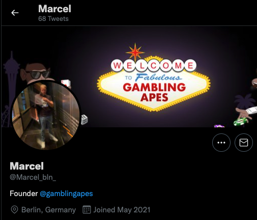 _Zay7ay's tweet photo. @Marcel_bln_ is the owner of @gamblingapes... and apparently a scammer along with his other buds. Tried to get me to install a remote desktop control app (anydesk) disguised as a @RTFKTstudios staff member. I was not tricked, but others should be aware. https://t.co/TulrpbB9Nx