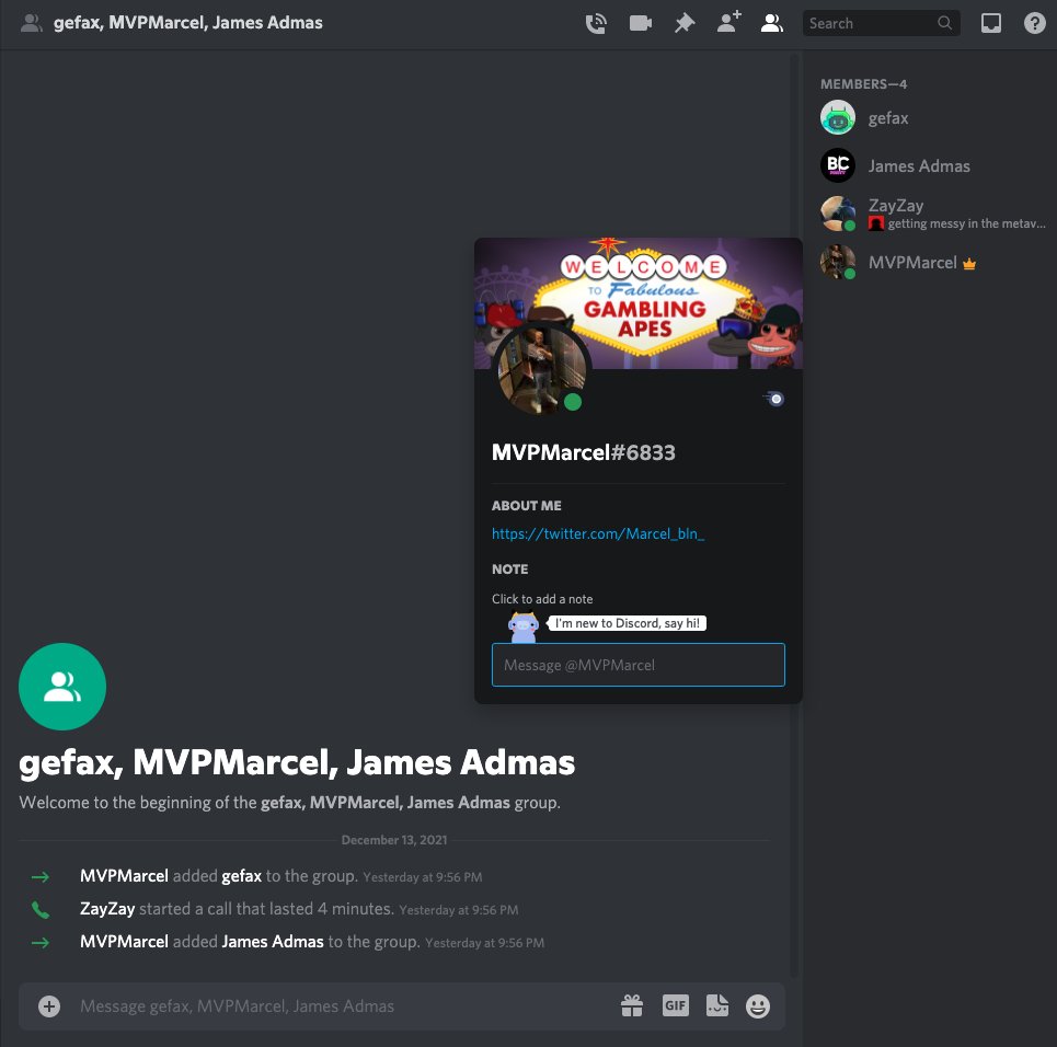 _Zay7ay's tweet photo. @Marcel_bln_ is the owner of @gamblingapes... and apparently a scammer along with his other buds. Tried to get me to install a remote desktop control app (anydesk) disguised as a @RTFKTstudios staff member. I was not tricked, but others should be aware. https://t.co/TulrpbB9Nx