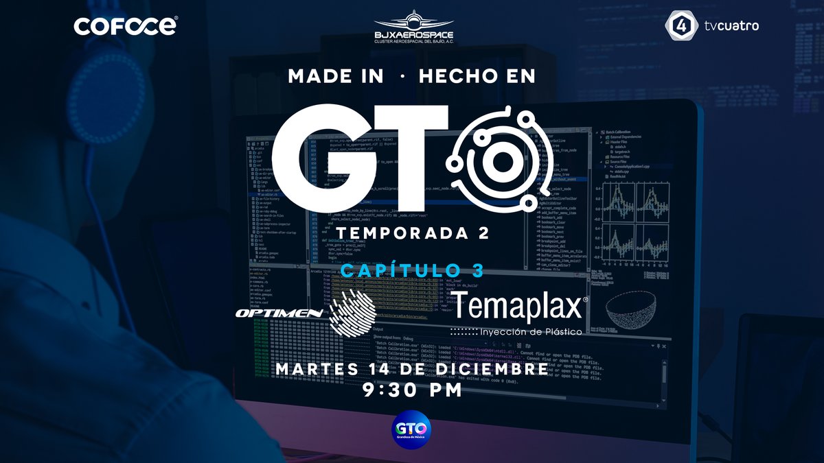 COFOCE's tweet photo. ¡Hoy es día de #MadeInGTO!🤩 Conoce a @OptimenMEX y #Temaplax, dos empresas del #sectoraeroespacial en #Guanajuato; conéctate en punto de las 21:30 hrs ⏰✈️ https://t.co/YaPgm3Yd0H