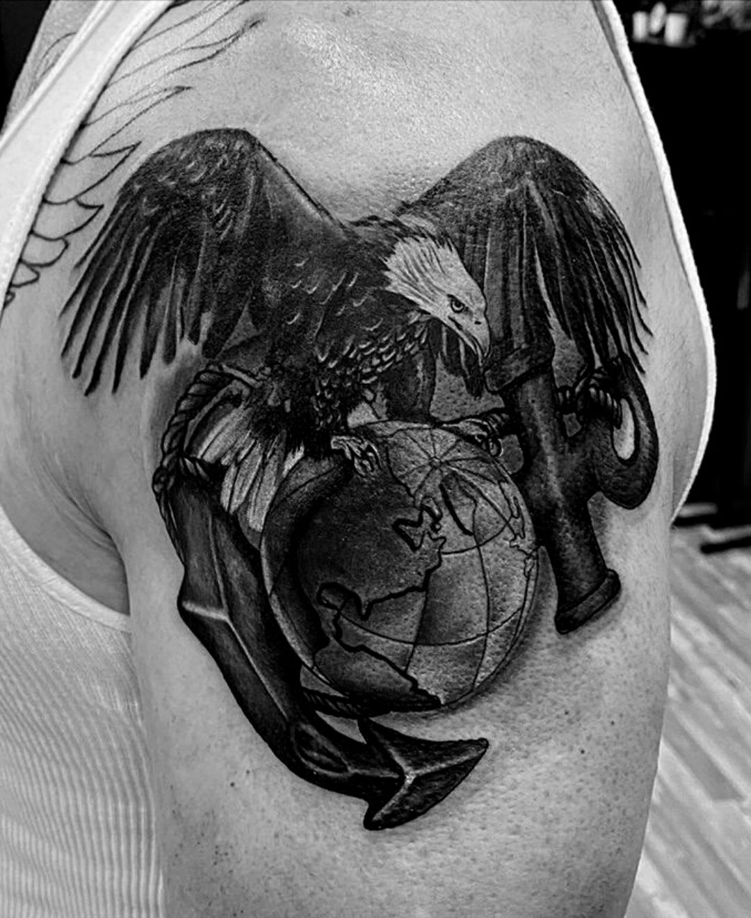 Marine Corps Eagle Globe and Anchor  Wicked City Tattoo  Facebook