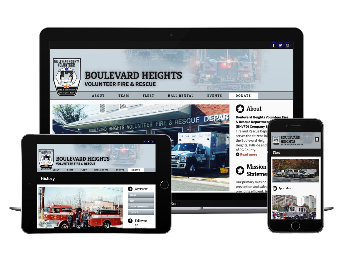 Congratulations to Boulevard Heights (MD) VFD <a href="/boulevardvfd17/">Boulevard Heights Vol Fire</a> on their new site with First Arriving: bh17vfd.com  See what can be done for your FD: firstarriving.com/websites/