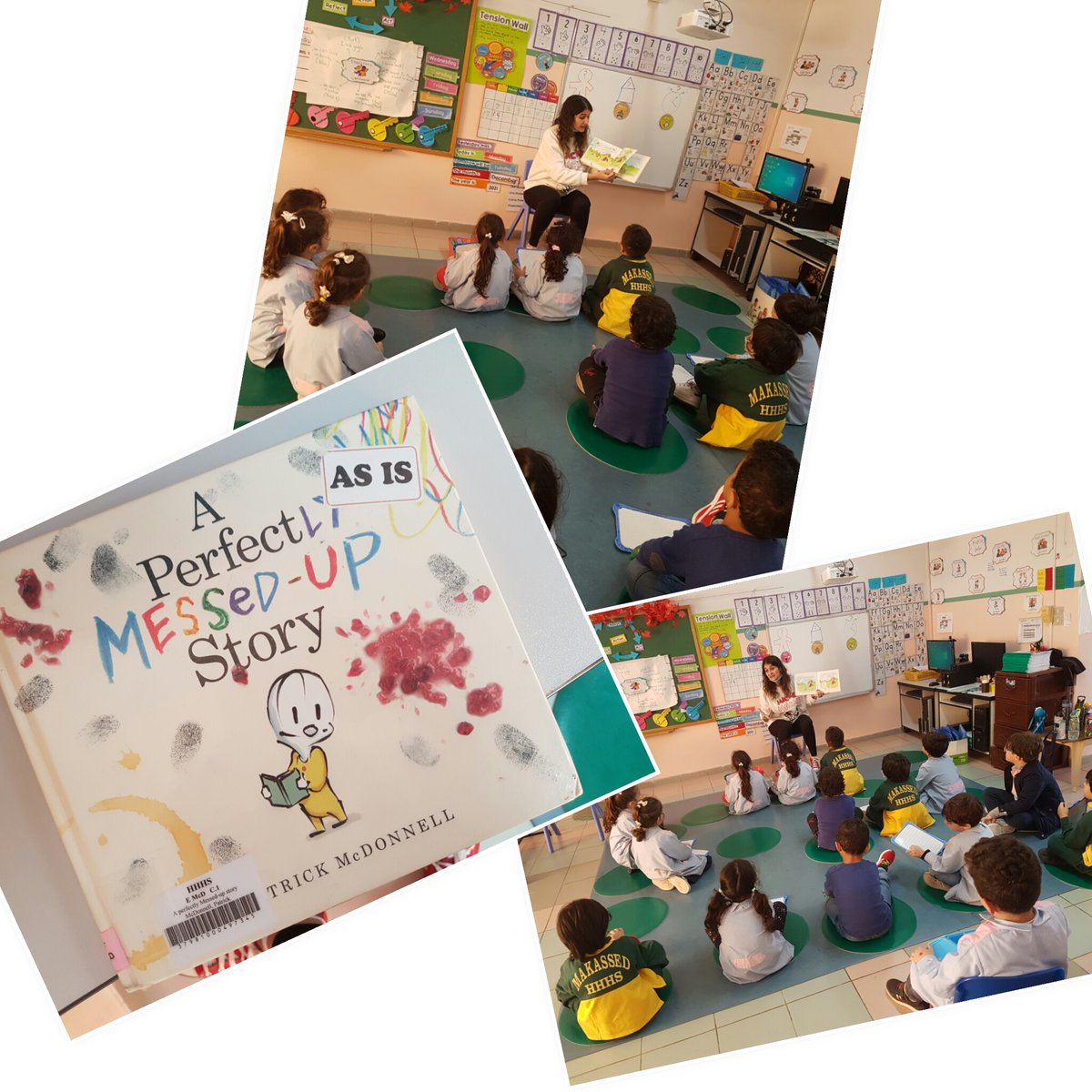 Ok! So we listened to a story and were divided into groups, and in each group a learner had a task to focus on to fill the story map! And yes, our little presenters did it cooperatively .<a href="/Darineyassine/">Darin Yassin</a> <a href="/Hhhsinfo/">Houssam Hariri HS</a> <a href="/TawilNoor/">Noor Taweel</a> <a href="/DaraziFarah/">Farah Darazi</a> <a href="/tbaassiri/">Tharwat Baassiri</a>