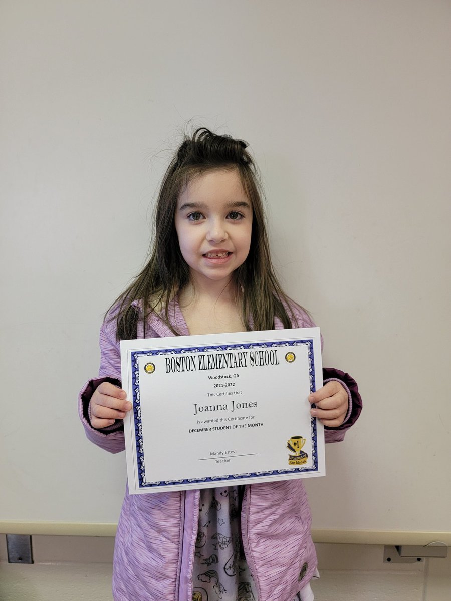 Congratulations to our December student of the month! 🎉🎉 <a href="/Bostonkidscount/">Boston Elementary</a>