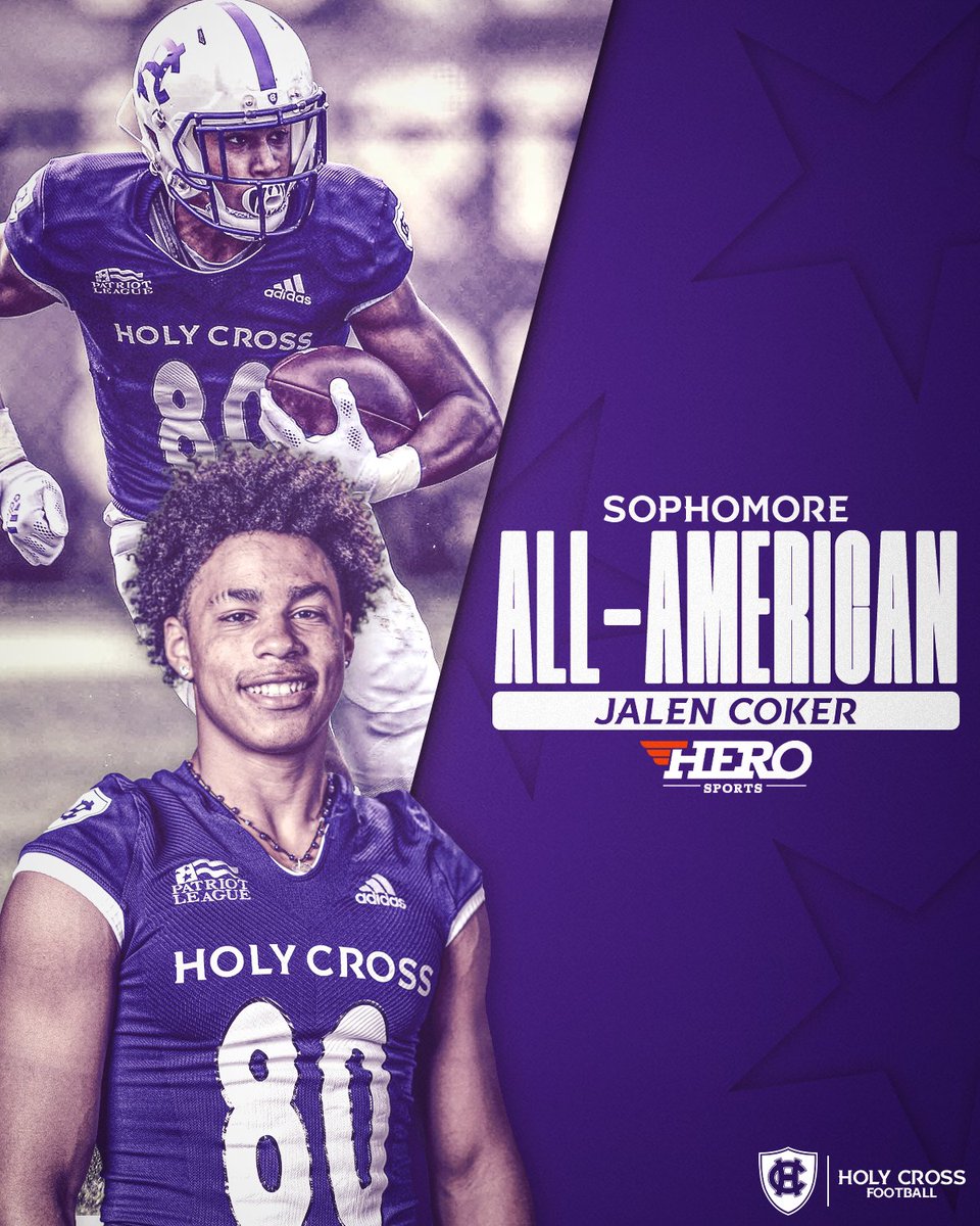 HCrossFB's tweet photo. Two Crusaders — @jalencoker and @Luke32Newman — were named Sophomore All-Americans by @HEROSports_FCS!

https://t.co/z22tkbkXih

#GoCrossGo https://t.co/31HbZFwOcj