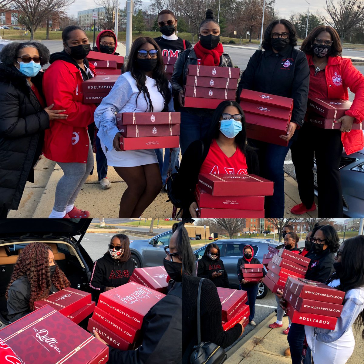 pgcacdst's tweet image. 'Tis the season! PGCAC's Collegiate Connection Committee repurposed the #DeltaBox into finals care packages for @UMD_DST &amp;amp; @ZD_DST. Wishing you success in your exams, Sorors! 
#PGCAC 
#CollegiateConnection  
#JoyInOurSisterhood  
#CommittedBeyondCollege