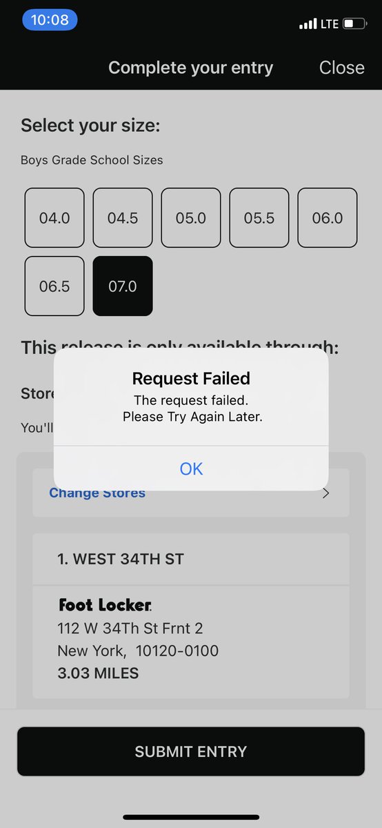 loopy_matt's tweet photo. @footlocker fix the app I think this problem is going on with everyone a lot of people can’t put in raffles please update it or something before the deadline I don’t wanna miss out I already sent dm https://t.co/CXzcg0mz62