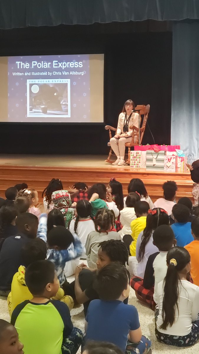 We enjoyed Principal Smith reading The Polar Express to us. What a special treat! <a href="/HumbleISD_OE/">Oaks Elementary</a>