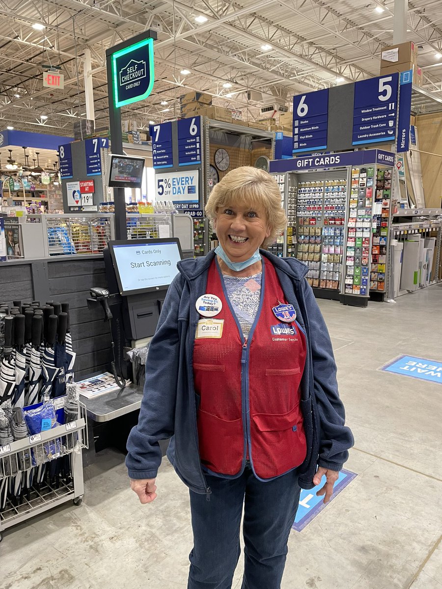 Carol is celebrating 16 years at Lowe’s!  Thank you Carol for everything you do! <a href="/steveyoung456/">Steve Young</a> <a href="/BrianTe58414379/">Brian Terry</a> <a href="/BenitoKomadina/">Benito.Komadina@Lowes</a> <a href="/BlueBoxR1/">@BlueBoxR1</a> #RockStar