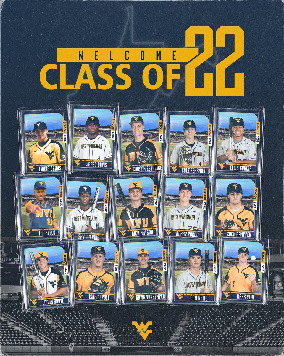 WVUBaseball's tweet photo. Welcome home, Class of 2022! ⛰️

➡️ https://t.co/XYzitb42KK

#HailWV https://t.co/6v6sZF3nPZ
