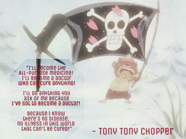 The25thBam_'s tweet photo. Chopper has one of the most respectable life goals in anime 💯 https://t.co/yxu1EFzCoP