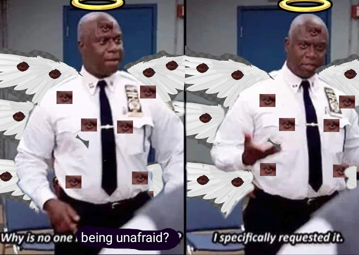 every time an angel shows up in the Bible: