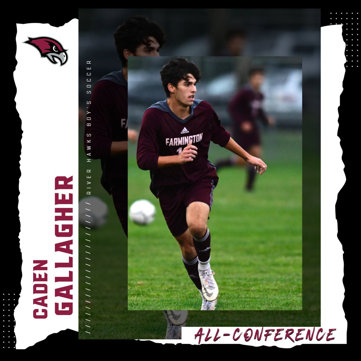 Congrats to Caden Gallagher '22, for being named to both the CCC All-Conference and CHSCA All-State teams this past season. 

Caden had a memorable goal in our CIAC Class LL Quarterfinal that helped propel the River Hawks into the Semifinals! (youtube.com/watch?v=2__0pe…)