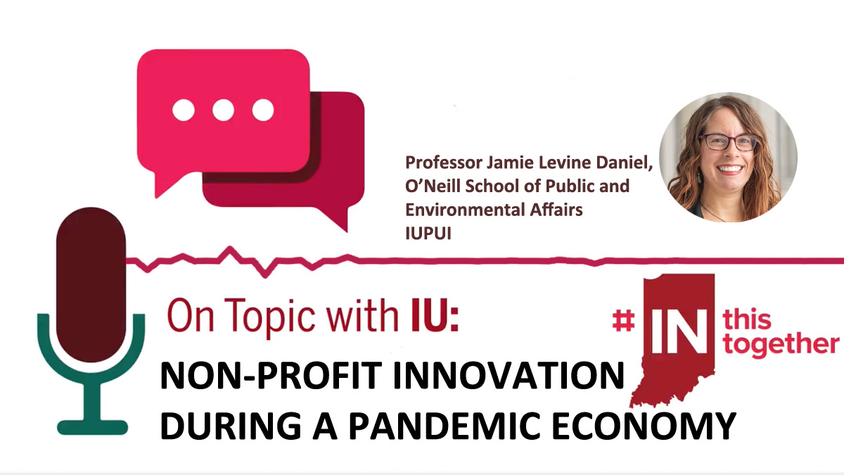 Like many, non-profits were hit hard by the pandemic's economic downturn.

We talked to:

... @IUONeillSchool's Dr. Kirsten Grønbjerg who studied the problem.

soundcloud.com/on-topic-with-……

... AND @oneill_indy's @jamielevdan about how non-profits reacted. 

soundcloud.com/on-topic-with-…