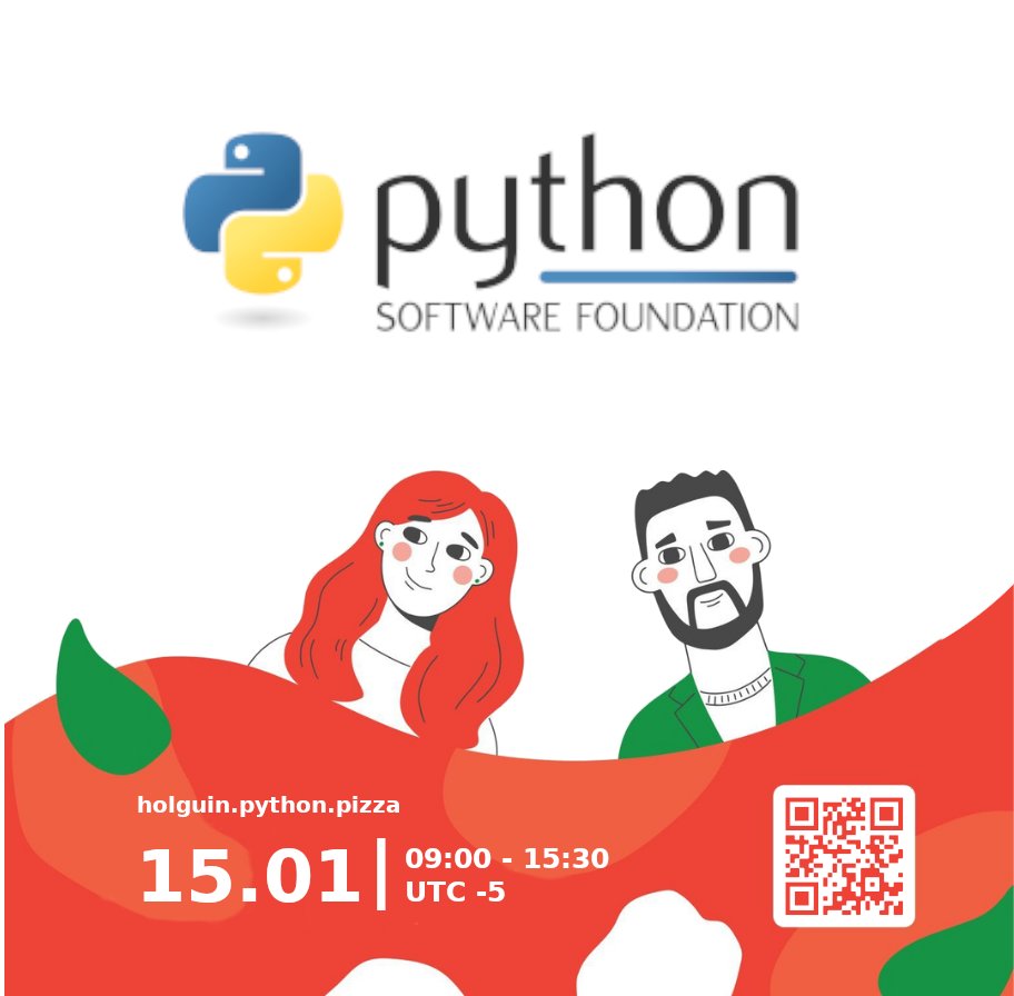 pythonpizzaconf's tweet image. Queremos agradecer a nuestro patrocinador Python Software Foundation.
¿No eres miembro del PSF? Regístrate! python.org/psf/membership/
@ThePSF es una organización dedicada al código abierto relacionado con el lenguaje de programación Python.
#PythonPizzaHolguin2022 #sponsor