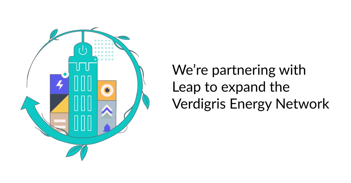 We're excited to team with <a href="/leapdex/">Leap</a> to expand the Verdigris Energy Network, providing crucial flexible capacity to the grid when it needs it most. #energy #virtualpowerplant verdigris.co/press/2021/12/…