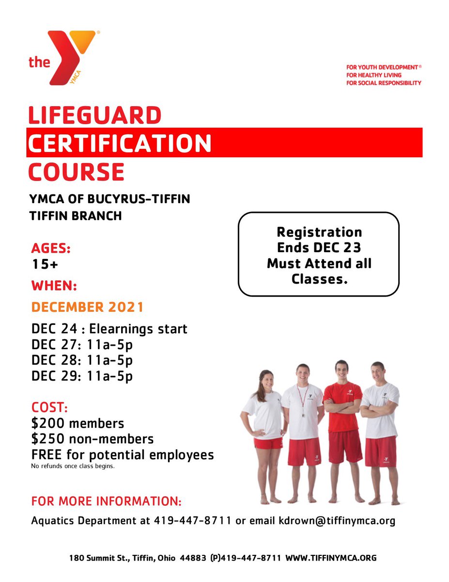 Do you have what it takes to be a lifeguard? Join our December class! Registration ends on 12/23.
